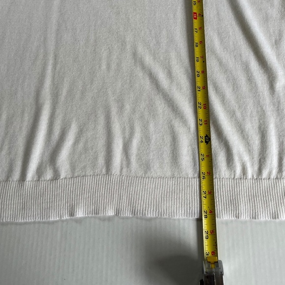 Eileen Fisher Sz XL Fine Merino Jersey Tee Semi Sheer Short Sleeve Stretch - Picture 8 of 8